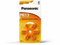 6 Stück Batterie Panasonic Typ PR 13 Hörgerätebatterien (für Hörgerät:...