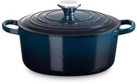 Le Creuset Signature Emaillierte Gusseisen-Rundkasserolle mit Deckel, 24 cm, 4,2