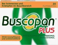 Buscopan PLUS Tabletten mit Paracetamol bei Bauchschmerzen |20 Stk |lindern schnell