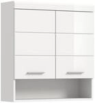 xonox.home - H&auml;ngeschrank Scout 74x79x24 cm in wei&szlig; und wei&szlig; Hochglanz -