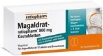 Magaldrat-ratiopharm 800 mg Kautabletten, 50 St&uuml;ck, bei Sodbrennen | Schnelle