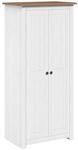 vidaXL Kleiderschrank Wei&szlig; 80&times;50&times;171,5 cm Kiefer Massiv Panama Serie