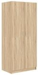 vidaXL Kleiderschrank mit 2 T&uuml;ren Garderobenschrank Garderobe Schrank...