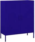 vidaXL Lagerschrank Marineblau 80x35x101,5 cm Stahl