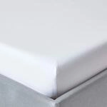 Homescapes Spannbettlaken wei&szlig; extra hoch &ndash; Matratzenh&ouml;he bis zu 40 cm &ndash;...