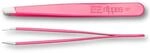 nippes Solingen Pinzette mit schr&auml;ger Spitze | Pink | Edelstahl Rostfrei | 9,5...