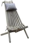 Design Garten Sessel Relaxsessel FALUN Kiefer grau Lounge Holz Garten Outdoor