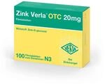 Zink Verla OTC 20 mg Filmtabletten - Arzneimittel mit organischem...