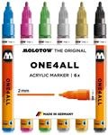Molotow One4All 127HS Acryl Marker Metallic Set (2,0 mm Strichst&auml;rke, hochdeckend