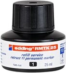 edding RMTK 25 Nachf&uuml;lltinte - schwarz - 25 ml - mit Kapillarsystem | ideal zum