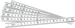 Br&uuml;der Mannesmann Kunststoff-Zollstock 2 m, klappbar | M 810-PVC-2 | Bruchsicheres