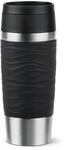 Emsa Travel Mug 360ml Wave Thermobecher, neuer Komfort-Schraubverschluss,