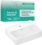 hansgrohe Xanuia Q - Handwaschbecken, kleines Waschbecken 450 x 340 x 105 mm mit