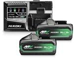 HiKOKI Akku-Set UC18YSL3WJZ, 2X Multi Volt BSL36B18X Akkupack & Ladeger&auml;t 