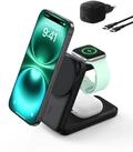 Belkin UltraCharge 3-in-1 Induktive Ladestation mit Qi2, 25W &ndash; Schwarz
