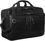 STILORD Gigantus XXL Aktentasche Leder Laptoptasche 17,3 Zoll bis 19 Zoll Sehr Gro&szlig;e