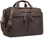 STILORD Gigantus XXL Aktentasche Leder Laptoptasche 17,3 Zoll bis 19 Zoll Sehr Gro&szlig;e