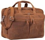 STILORD Gigantus XXL Aktentasche Leder Laptoptasche 17,3 Zoll bis 19 Zoll Sehr Gro&szlig;e