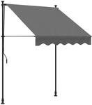 vidaXL Markise Einziehbar Anthrazit 150x150 cm Stoff und Stahl