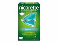 NICORETTE Kaugummi 2mg whitemint – Nikotinkaugummi zur Raucherentwöhnung –