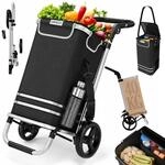 24MOVE&reg; Einkaufstrolley Vehlo klappbar mit 55L inkl. K&uuml;hlfach, Faltbarer 3in1