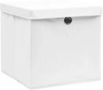 vidaXL 4x Aufbewahrungsbox mit Deckeln Zusammenklappbar Spielkiste Regalkorb