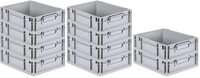 PROREGAL SuperSparSet 10x Eurobox NextGen Economy | Griffe geschlossen |HxBxT