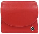 Damenportemonnaie, Reise Geldb&ouml;rse, Leder rot, RFID Blocker, M&uuml;nzfach | Portmonee