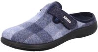 Rohde Damen Pantoffel Hausschuh aus Softfilz mit Karomuster und Riemen Bari 6557