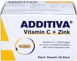 ADDITIVA Vitamin C + Zink Depotkapseln f&uuml;r eine normale Funktion des...