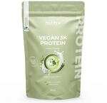 Nutri + Veganes Proteinpulver Matcha Latte 1 kg - 76% Eiwei&szlig; - 3k Eiwei&szlig;pulver Tee