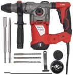 BOXTEC Bohrhammer SDS-PLUS 1500W Antivibrationsgriff und Tiefenanschlag inkl. Koffer