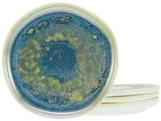 Creatable, 21509, Serie Yuki, 4-teiliges Geschirrset, Desserttellerset aus Steinzeug,