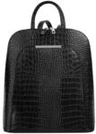 Cluty Rucksack Echt Leder Damen Made in Italy, Smartphonefach, Daypack aus...