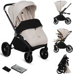 Lionelo MIKA PLUS Kinderwagen 6-48 Monate bis 22 kg, Verstellbare R&uuml;ckenlehne und