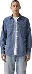 Levi's Herren Westernhemd Barstow mit Spitzkragen, Regular Fit, Blau (Bjorn Geo
