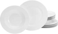 CreaTable, 16623, Serie Fleur Royal, 12-teiliges Geschirrset, Tafelservice aus