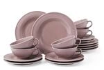 Seltmann Weiden Beat Color Glaze Teeservice 18-teilig | Brotteller (17 cm), Teetassen