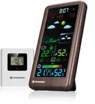 Bresser Neomeo V Wetterstation Funk mit Au&szlig;ensensor, Holzoptik | Innen und