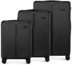 WITTCHEN Stripes Line Kofferset 3-teilig | ABS-Hartschalenkoffer, 4 Rollen 360&deg; 