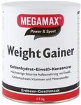 Megamax Weight Gainer Erdbeere 1,5 kg 0,5% Fett | Vitamine, hochwertige...
