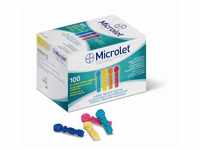 100x MICROLET® Lanzetten, Nadeln Blutzucker Blutlanzetten, farbig, silikon