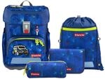 Step by Step Schulranzen-Set Cloud &bdquo;Police Truck Charly 5-teilig, blau,