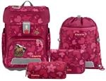 Step by Step Schulranzen-Set Cloud &bdquo;Wild Horse Nora 5-teilig, rot, Pferd-Design,
