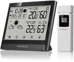 Kienzle digitale Funkwetterstation mit Au&szlig;ensensor, Touch-Display, Wettervorhersage,