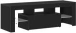 vidaXL TV-Schr&auml;nk 120 x 35 x 40 cm Schwarz Eichen-Optik Holzwerkstoff