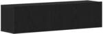 vidaXL TV-Schrank Schwarz Eichen-Optik 120x30x30,5 cm Holzwerkstoff