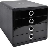 Exacompta 314438D Premium Ablagebox mit 4 Schubladen f&uuml;r DIN A+ Dokumente.