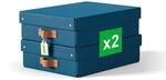 Leitz Puro Flache Aufbewahrungsbox mit Deckel, Medium, 2er-Set, Box 8 L, stapelbar,
