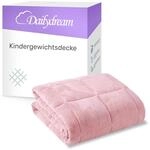 Dailydream Kinder Gewichtsdecke | 90x120 | 2,5 kg | kuschelig rosa | aus 100%